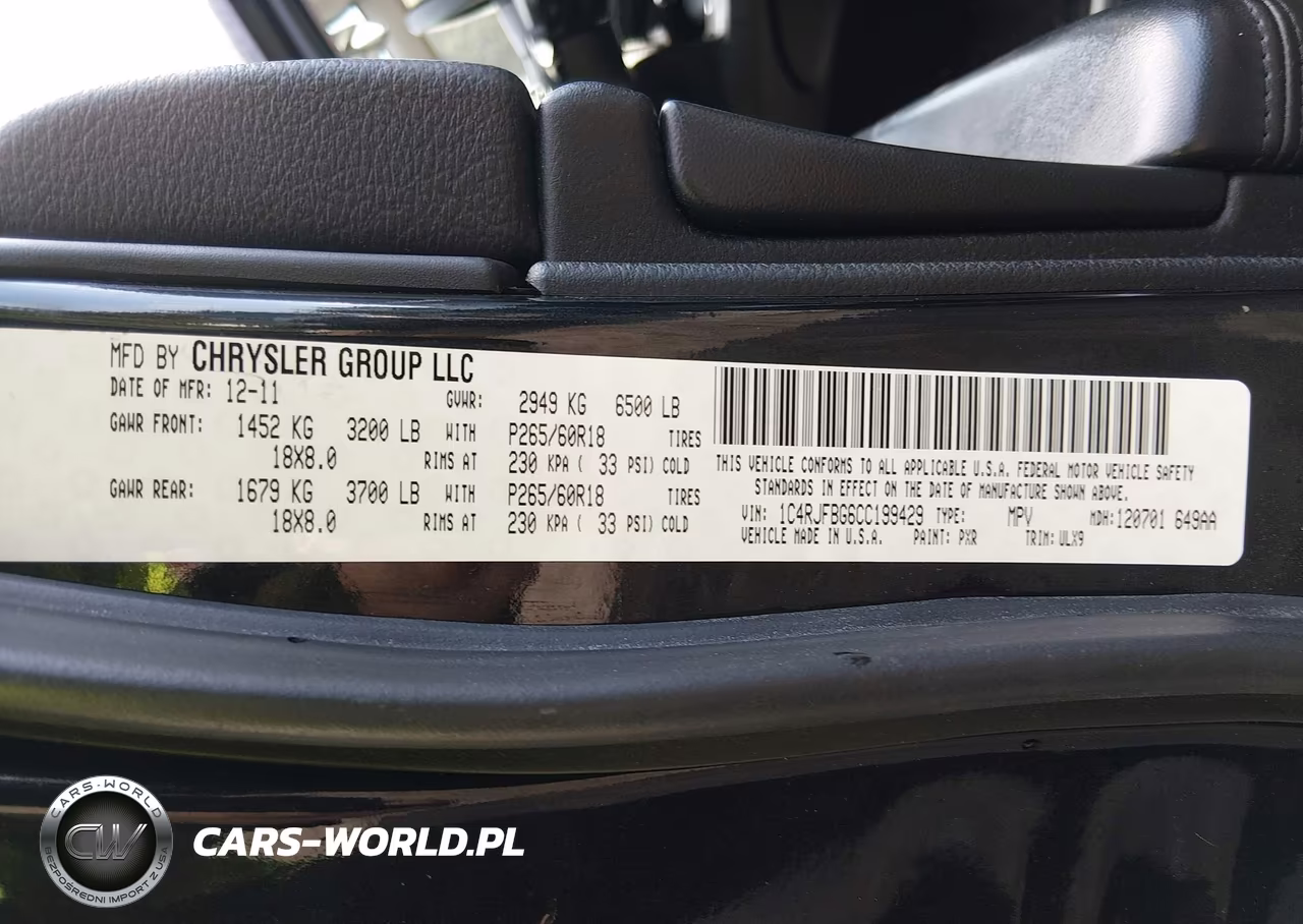 2012 Jeep Grand Cherokee Limited VIN:1C4RJFBG6CC199429 - 9