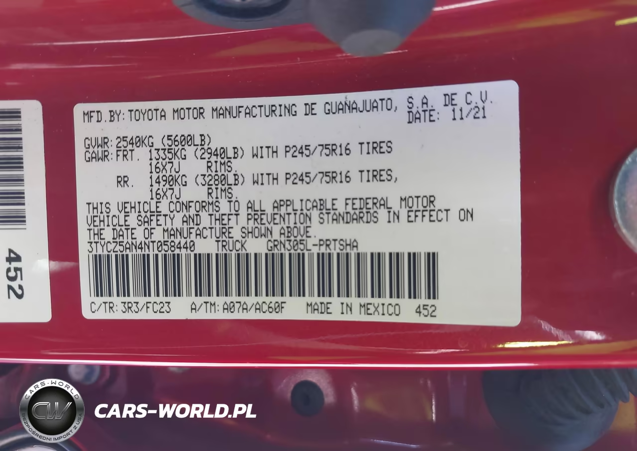 2022 Toyota Tacoma Sr5 V6 VIN:3TYCZ5AN4NT058440 - 9