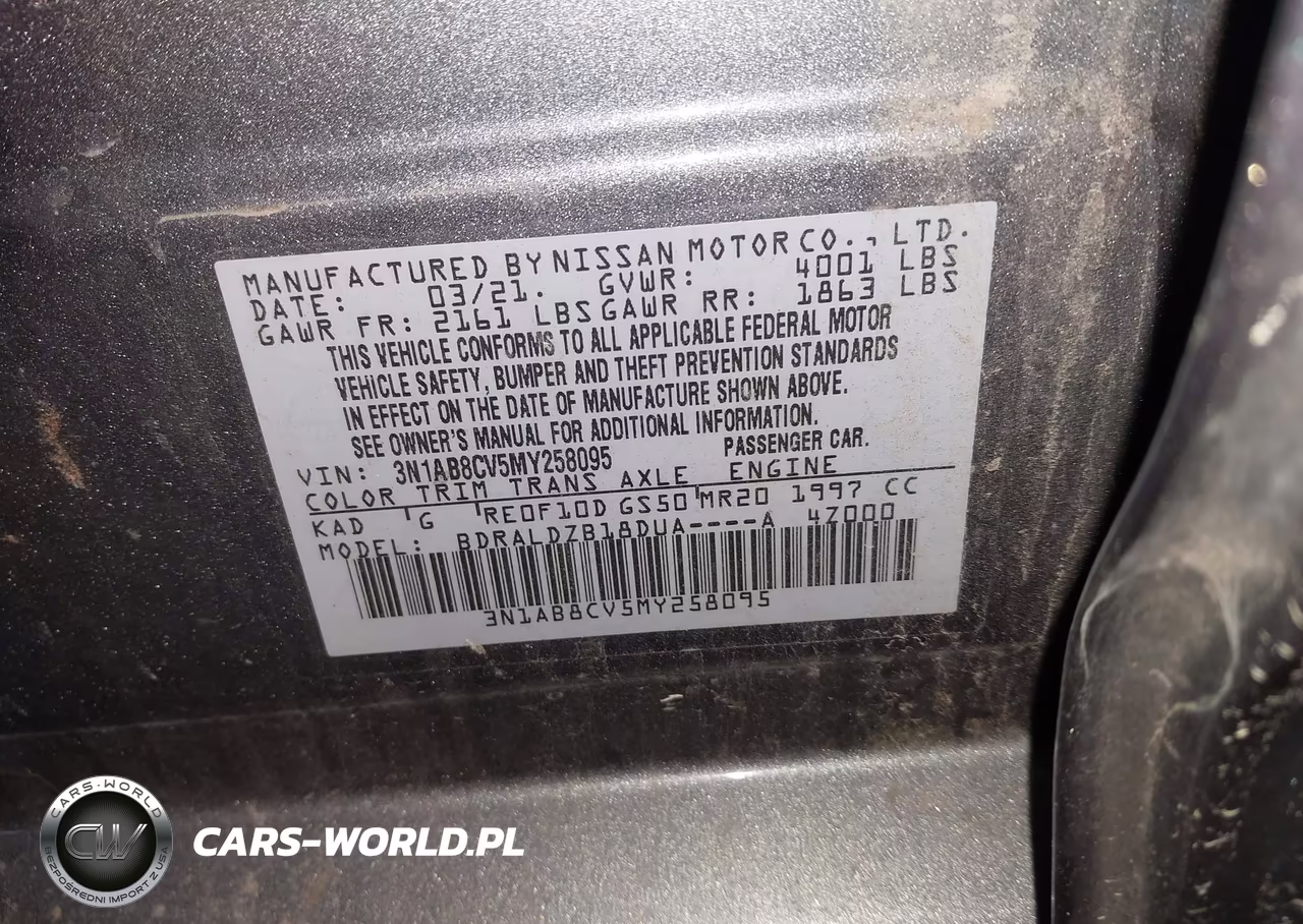 2021 Nissan Sentra Sv Xtronic Cvt VIN:3N1AB8CV5MY258095 - 9