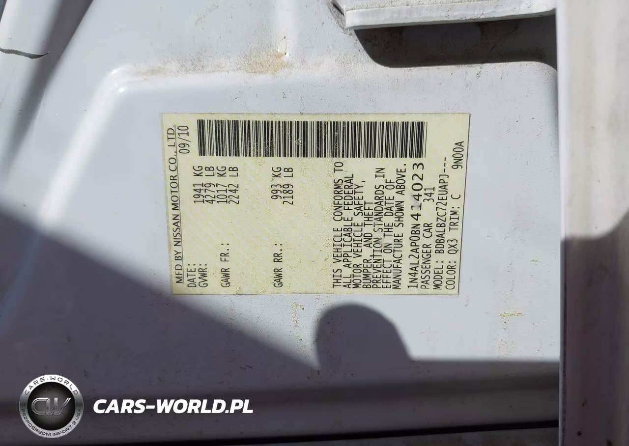 2011 Nissan Altima 2.5 S VIN:1N4AL2AP0BN414023 - 9