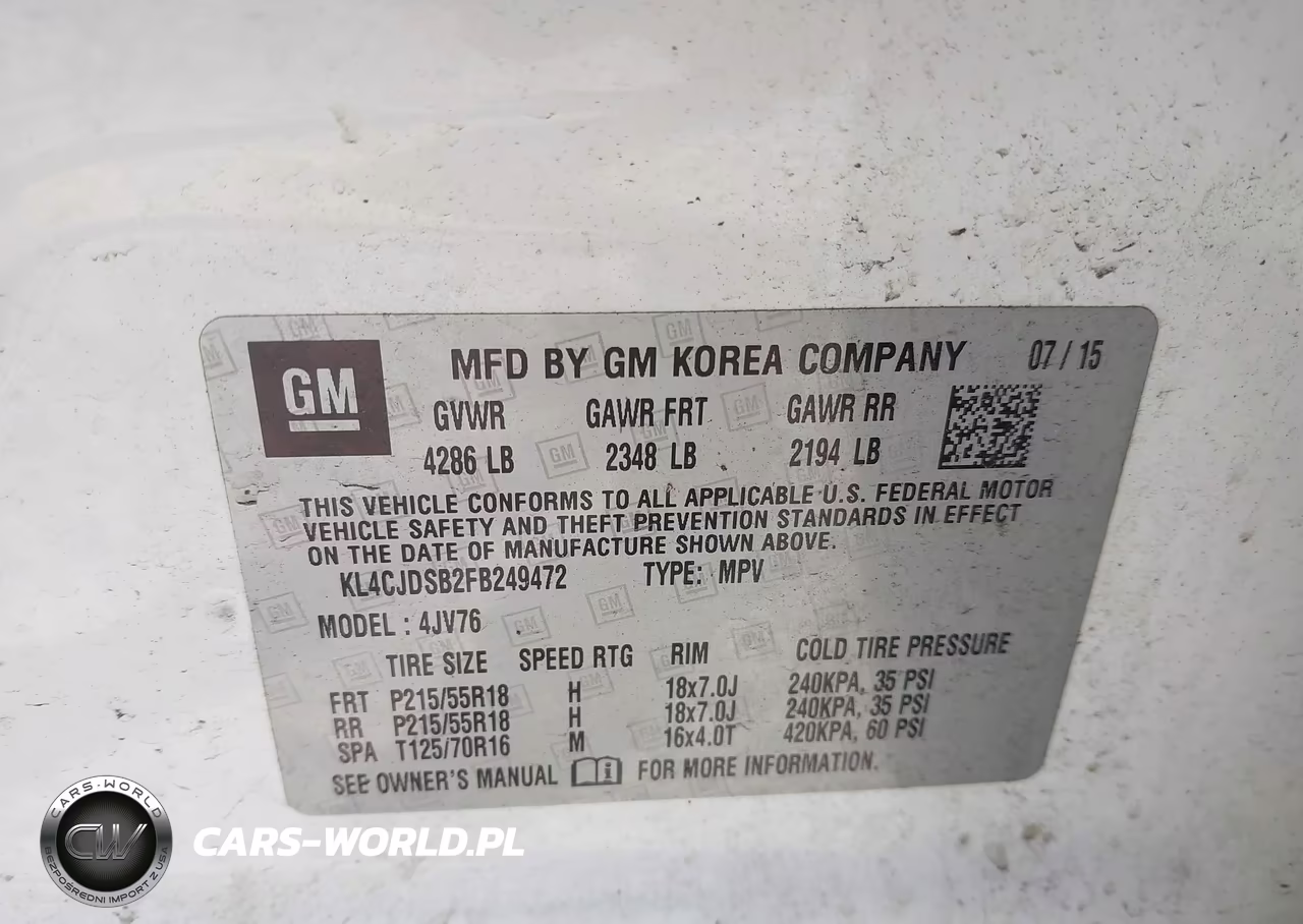 2015 Buick Encore Premium VIN:KL4CJDSB2FB249472 - 9