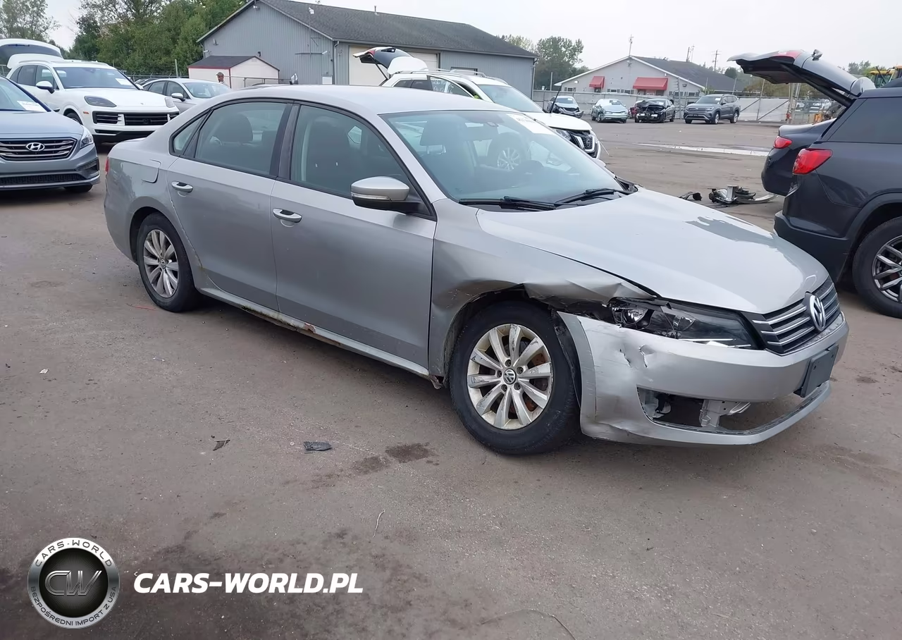 2013 Volkswagen Passat 2.5L S VIN:1VWAP7A38DC062703 - 1