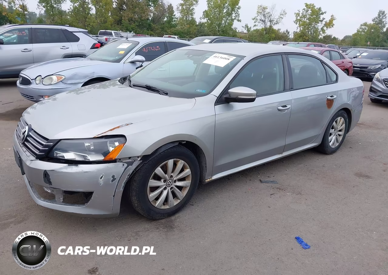 2013 Volkswagen Passat 2.5L S VIN:1VWAP7A38DC062703 - 2