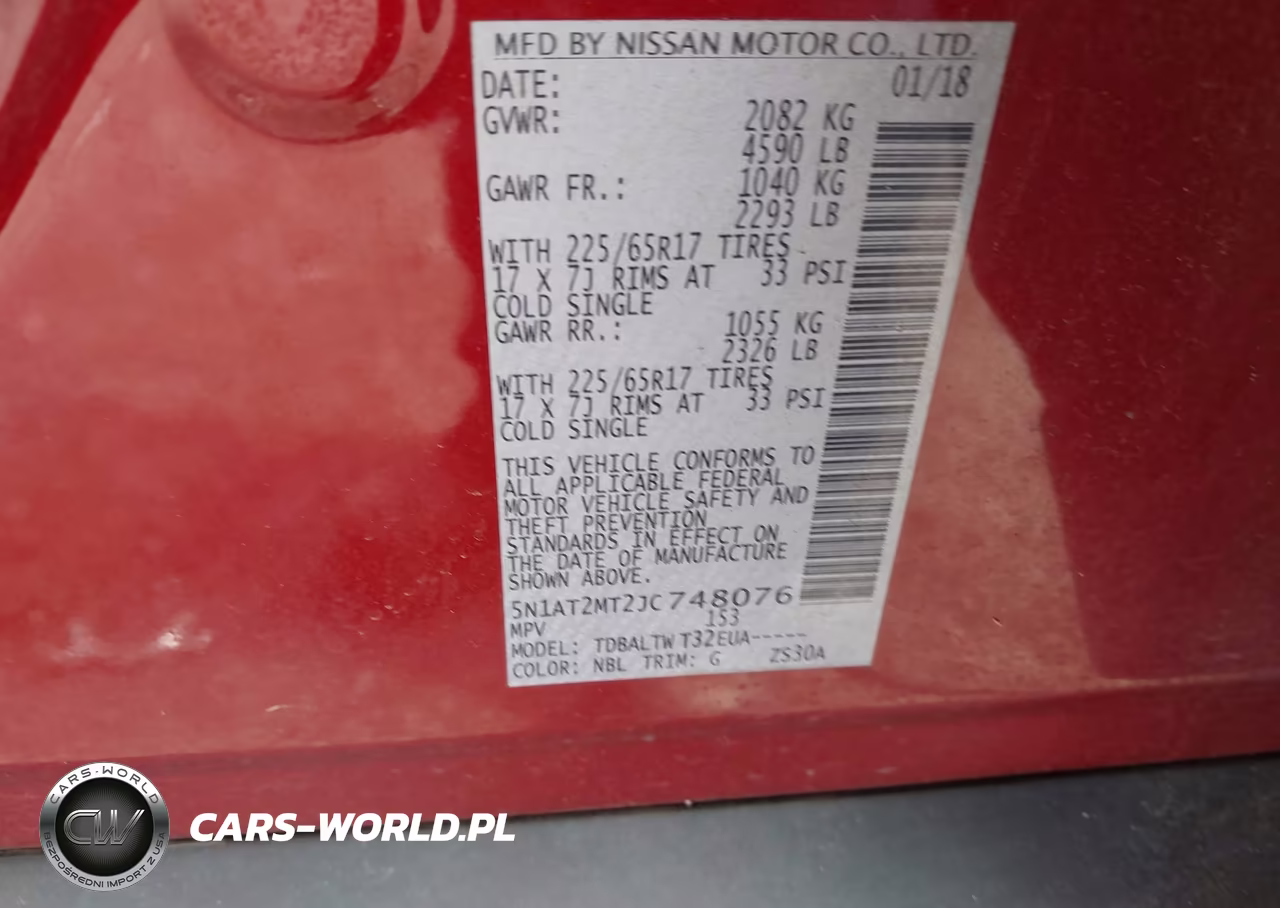 2018 Nissan Rogue Sv VIN:5N1AT2MT2JC748076 - 9