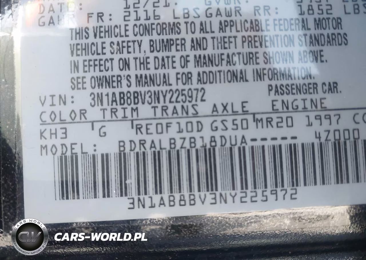 2022 Nissan Sentra S Xtronic Cvt VIN:3N1AB8BV3NY225972 - 9