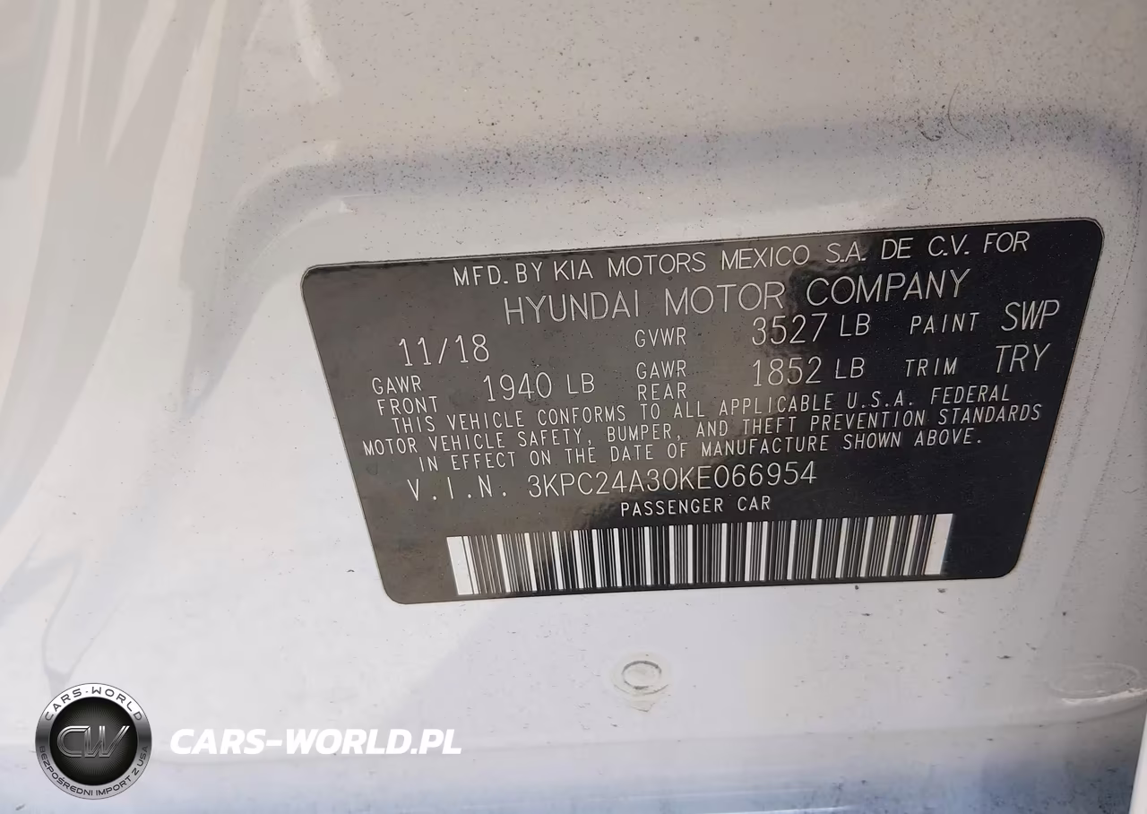 2019 Hyundai Accent Se VIN:3KPC24A30KE066954 - 9