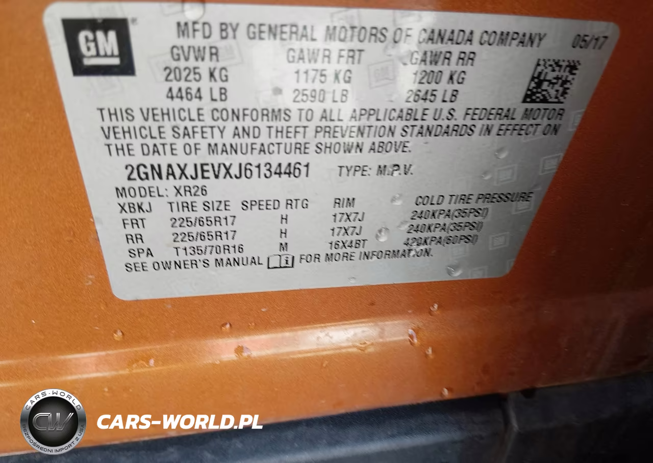 2018 Chevrolet Equinox Lt VIN:2GNAXJEVXJ6134461 - 9