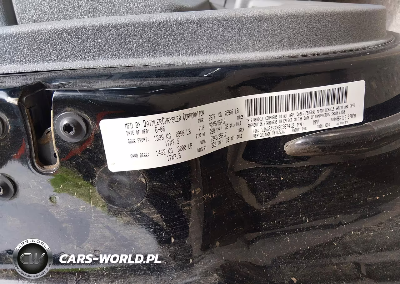 2006 Jeep Grand Cherokee Laredo VIN:1J4GR48KX6C367412 - 9