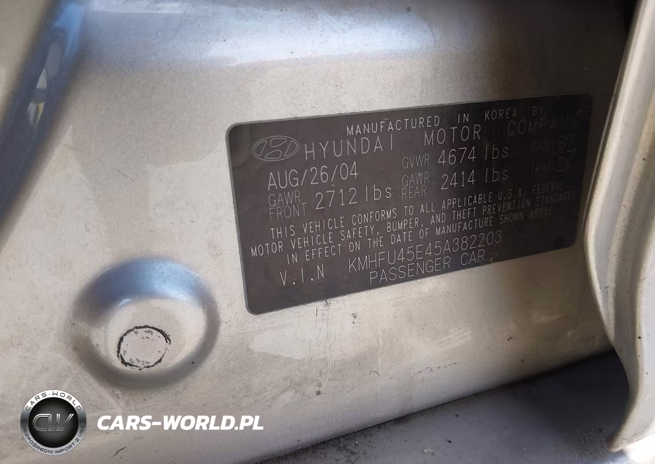 2005 Hyundai Xg350 L VIN:KMHFU45E45A382203 - 9