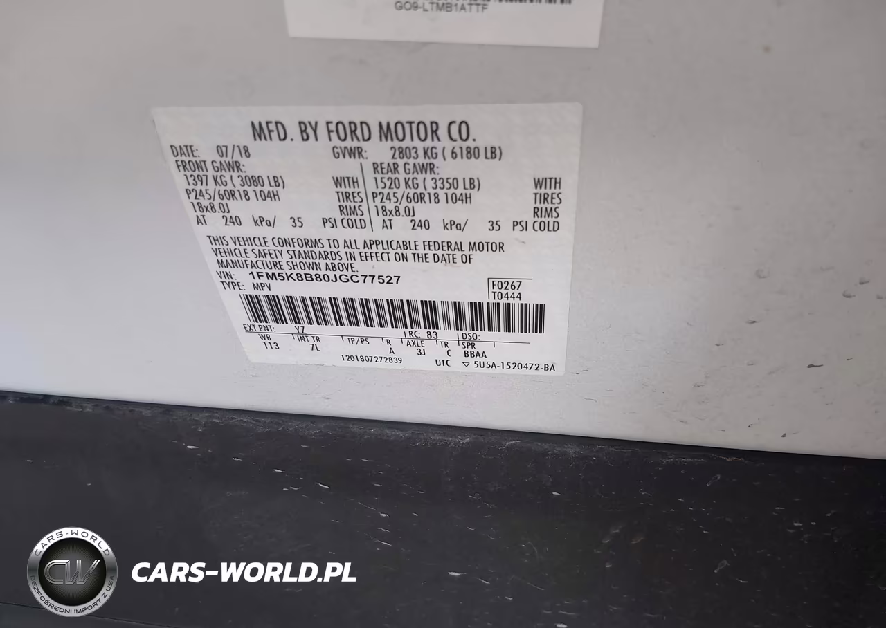 2018 Ford Explorer VIN:1FM5K8B80JGC77527 - 9