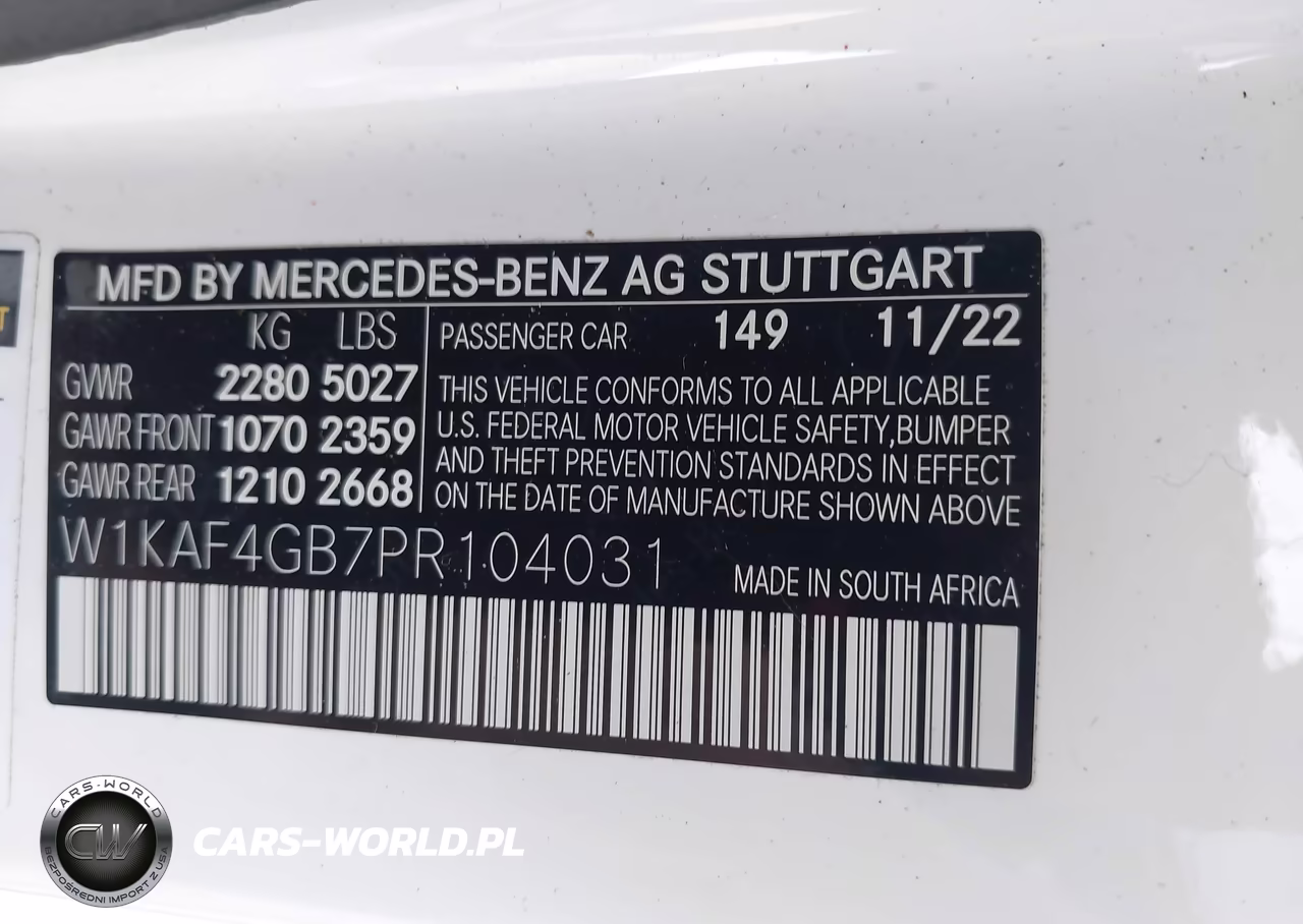 2023 Mercedes-Benz C 300 Sedan VIN:W1KAF4GB7PR104031 - 9