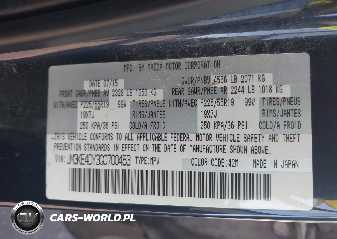 2016 Mazda Cx-5 Grand Touring VIN:JM3KE4DY3G0700453 - 9