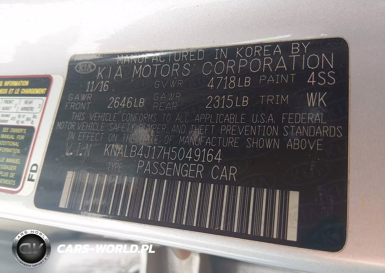 2017 Kia Cadenza Premium VIN:KNALB4J17H5049164 - 9