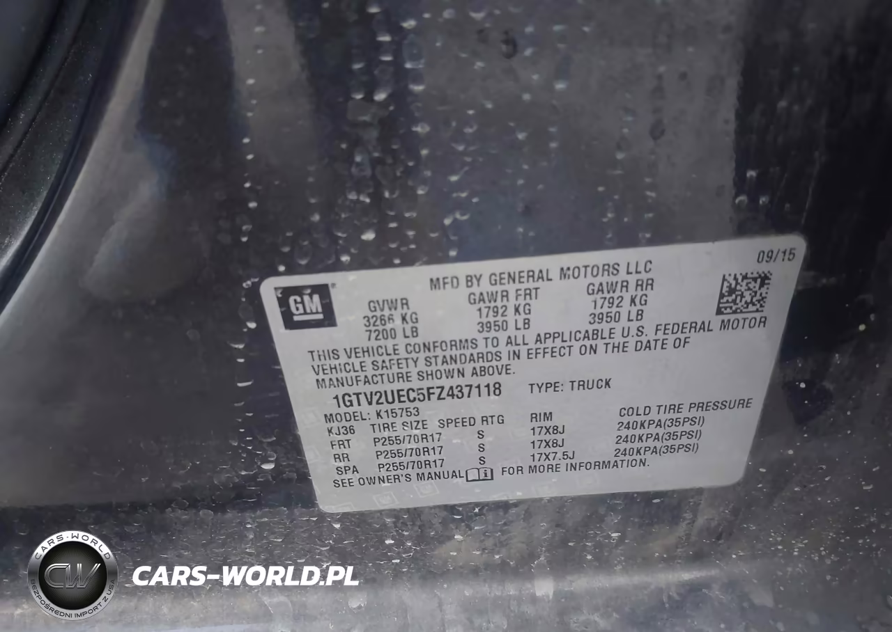 2015 GMC Sierra 1500 Sle VIN:1GTV2UEC5FZ437118 - 9