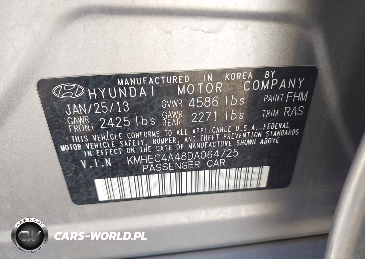 2013 Hyundai Sonata Hybrid VIN:KMHEC4A48DA064725 - 9