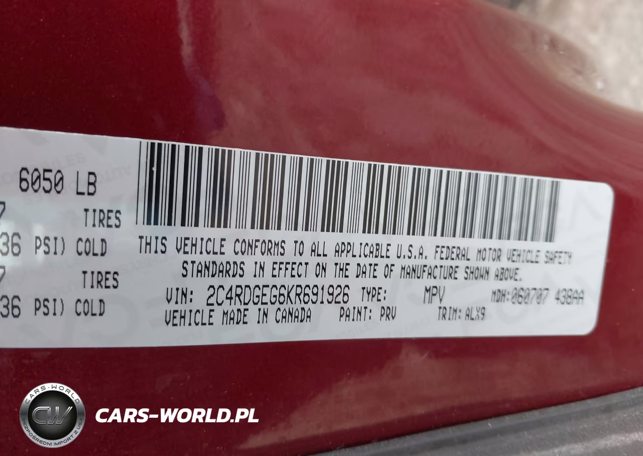 2019 Dodge Grand Caravan Gt VIN:2C4RDGEG6KR691926 - 9