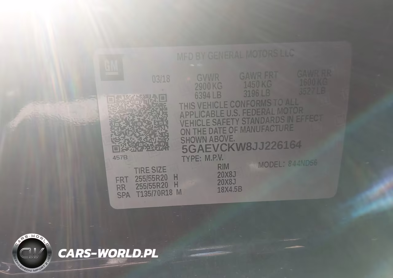 2018 Buick Enclave Avenir VIN:5GAEVCKW8JJ226164 - 9