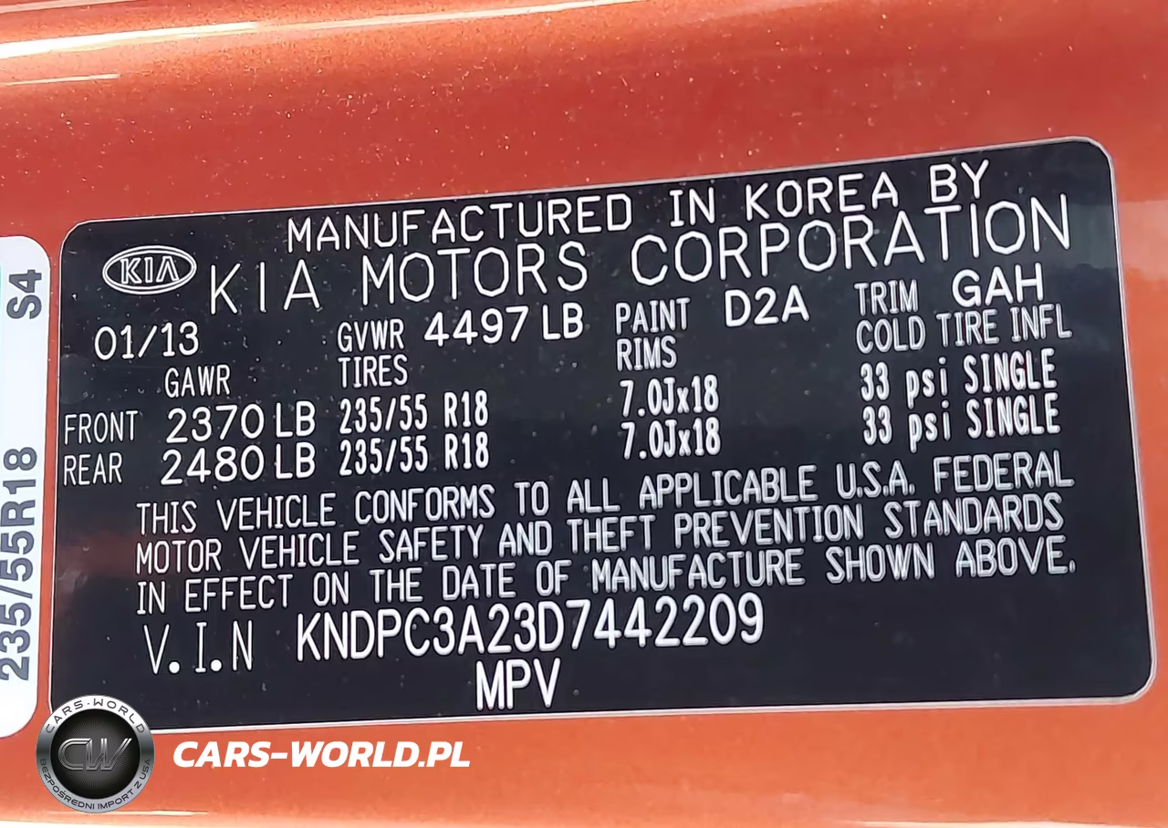 2013 Kia Sportage Ex VIN:KNDPC3A23D7442209 - 9