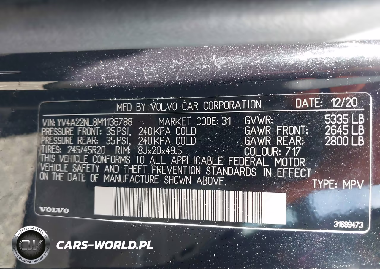 2021 Volvo V90 Cross Country T6 Inscription VIN:YV4A22NL8M1136788 - 9