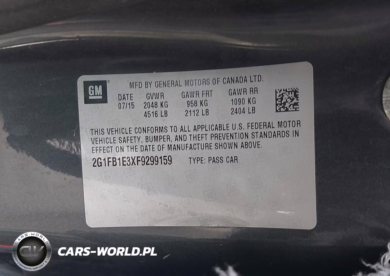 2015 Chevrolet Camaro 2Ls VIN:2G1FB1E3XF9299159 - 9