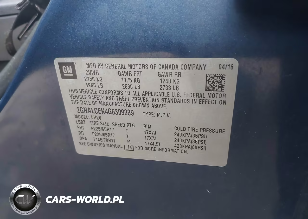2016 Chevrolet Equinox Lt VIN:2GNALCEK4G6309339 - 9