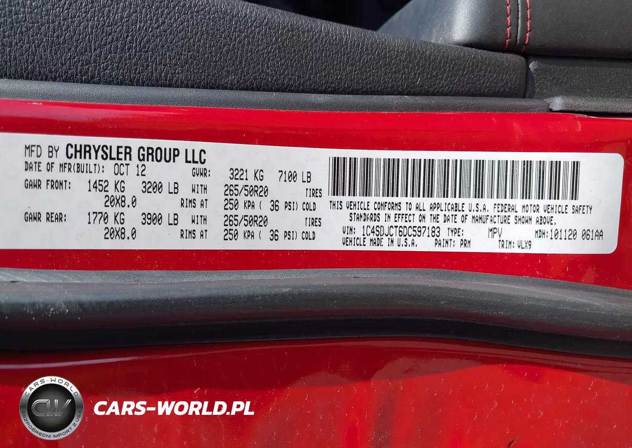2013 Dodge Durango R-T VIN:1C4SDJCT6DC597183 - 9