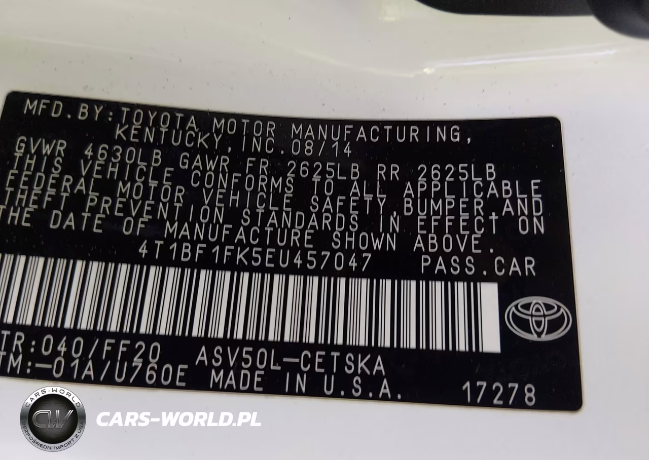 2014 Toyota Camry Se VIN:4T1BF1FK5EU457047 - 9