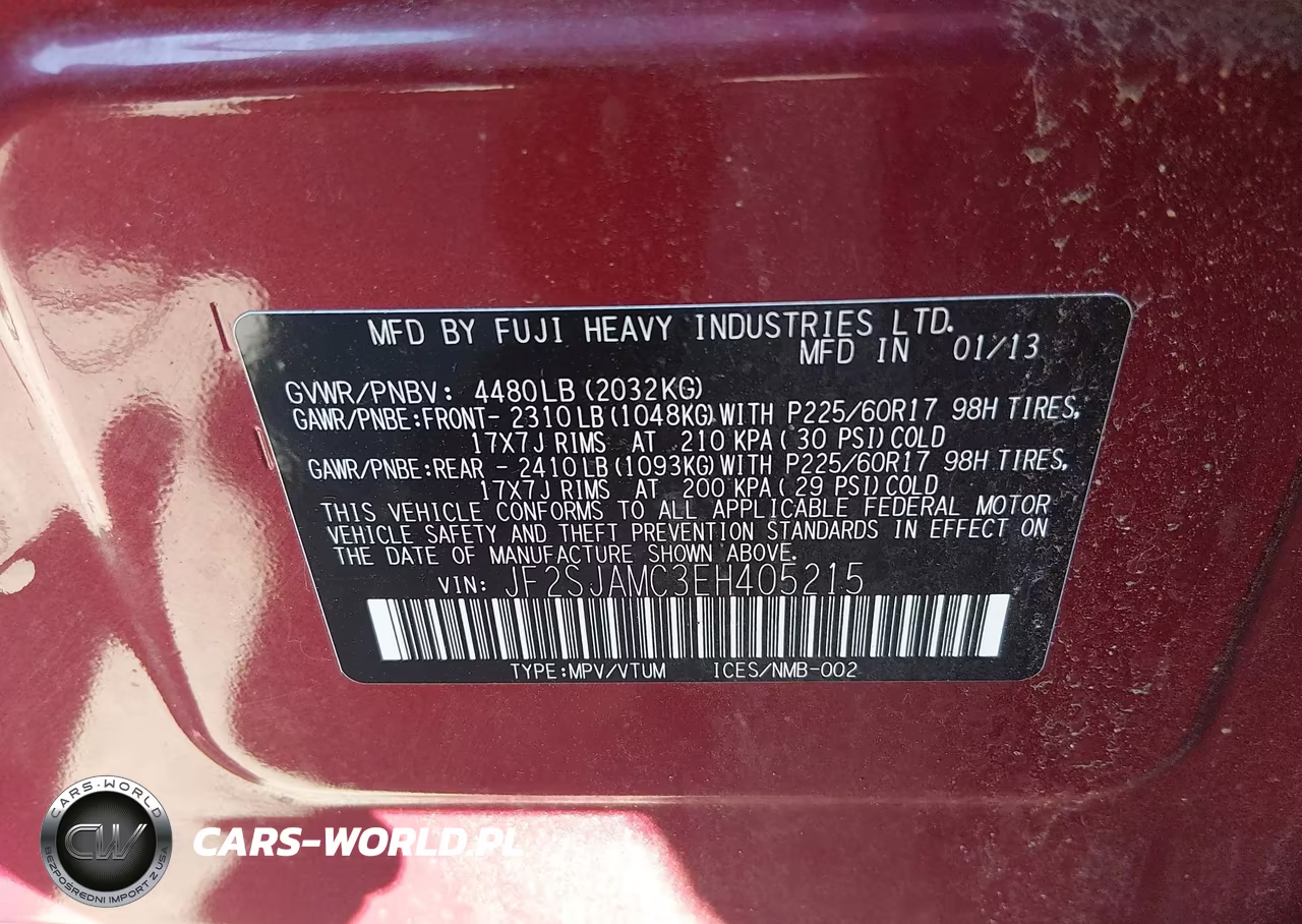 2014 Subaru Forester 2.5I Touring VIN:JF2SJAMC3EH405215 - 9