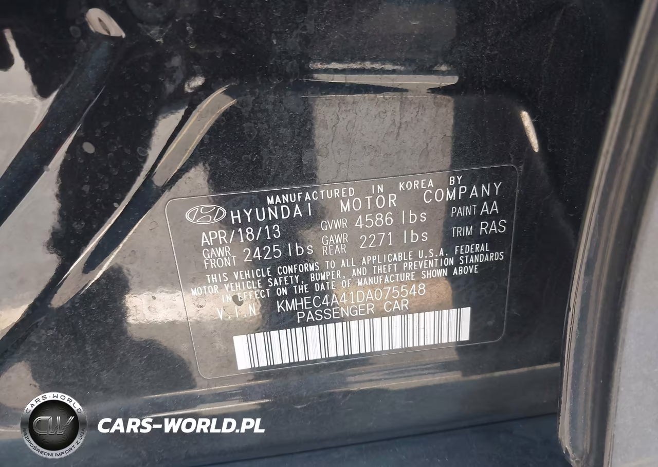 2013 Hyundai Sonata Hybrid Limited VIN:KMHEC4A41DA075548 - 9