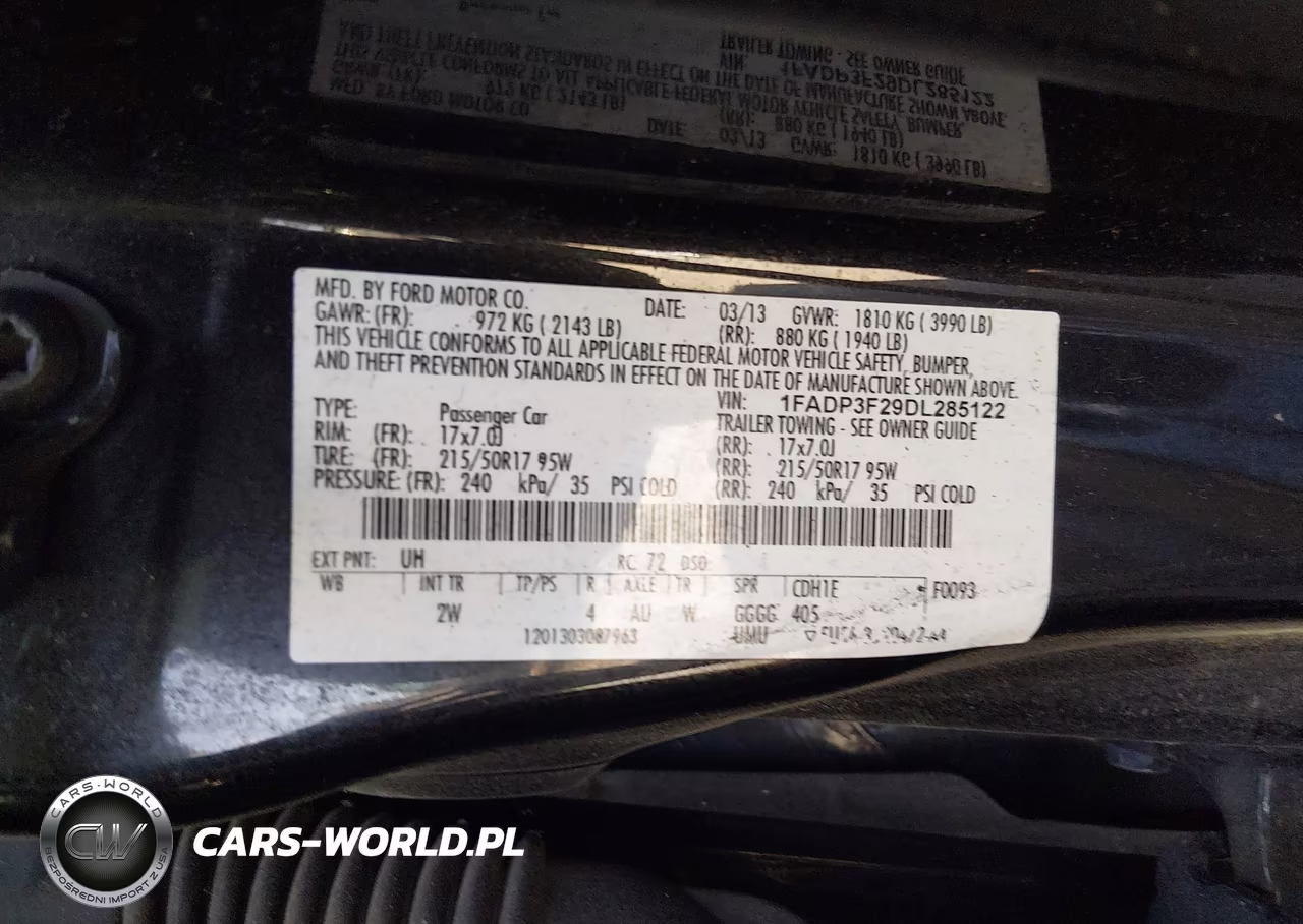 2013 Ford Focus Se VIN:1FADP3F29DL285122 - 9