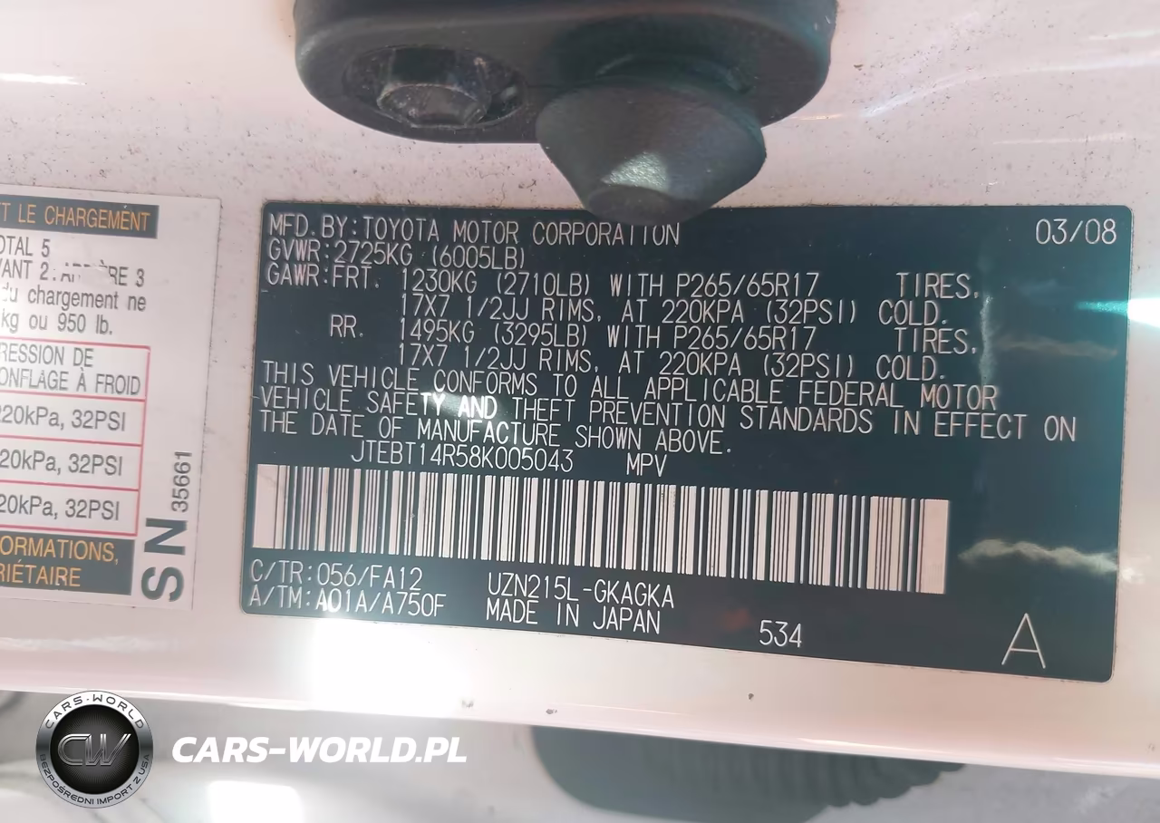 2008 Toyota 4Runner Sr5 V8 VIN:JTEBT14R58K005043 - 9