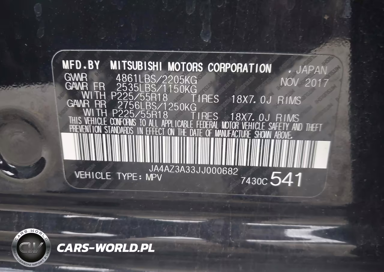 2018 Mitsubishi Outlander Es VIN:JA4AZ3A33JJ000682 - 9