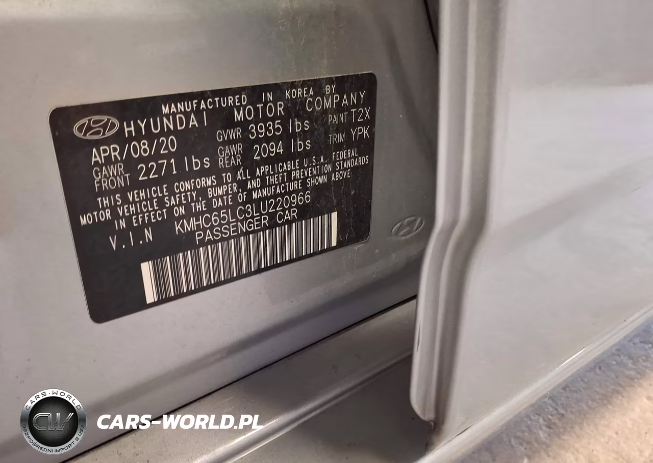 2020 Hyundai Ioniq Hybrid Blue VIN:KMHC65LC3LU220966 - 9