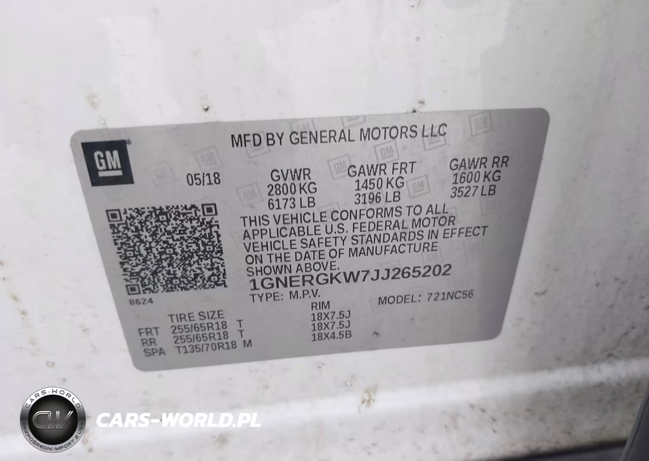 2018 Chevrolet Traverse 1Lt VIN:1GNERGKW7JJ265202 - 9
