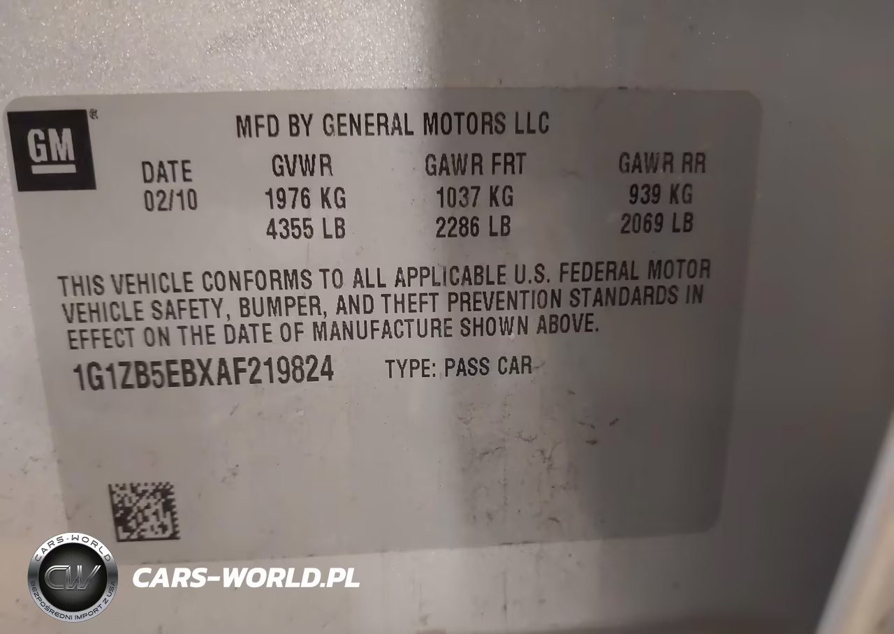 2010 Chevrolet Malibu Ls VIN:1G1ZB5EBXAF219824 - 9
