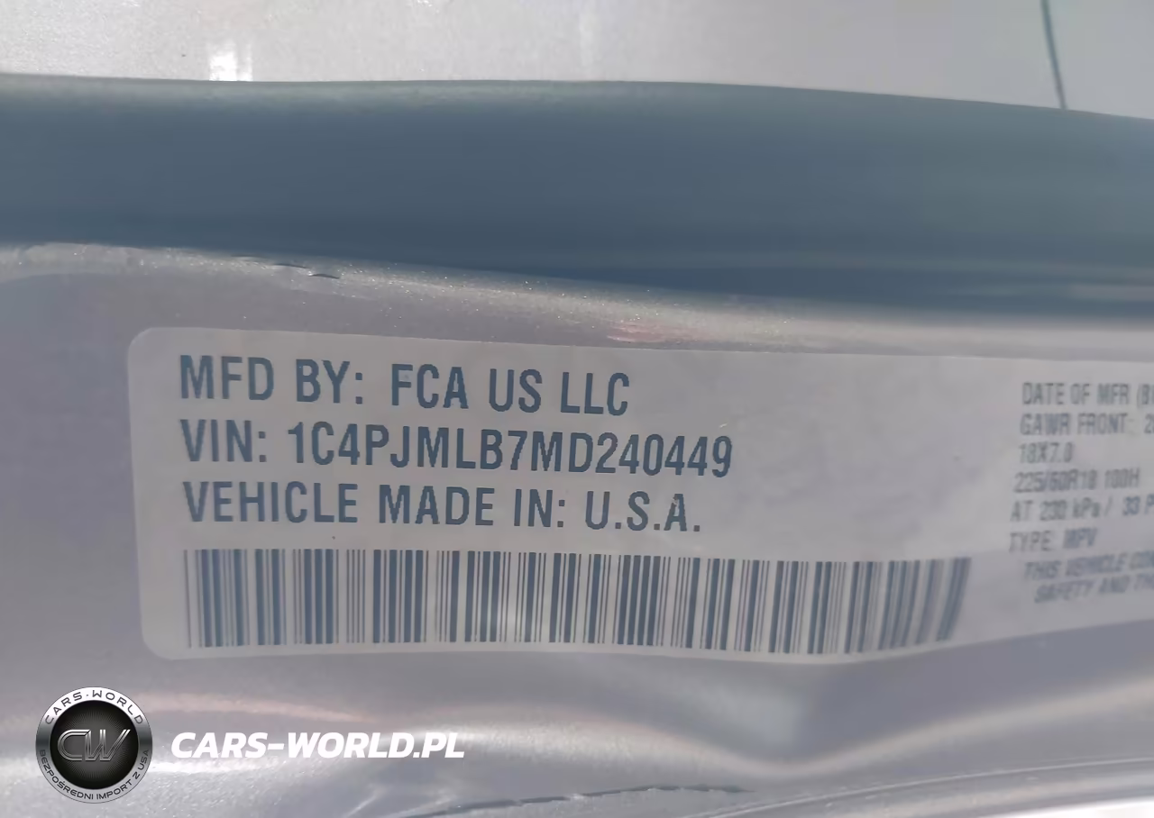2021 Jeep Cherokee Altitude 4X4 VIN:1C4PJMLB7MD240449 - 9