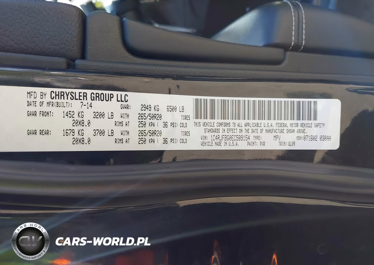 2014 Jeep Grand Cherokee Limited VIN:1C4RJFBG0EC589154 - 9