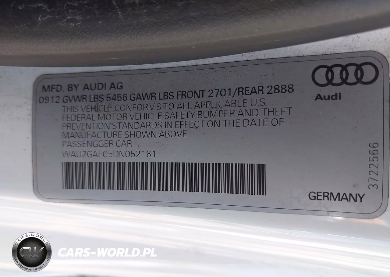 2013 Audi A7 3.0T Premium VIN:WAU2GAFC5DN052161 - 9