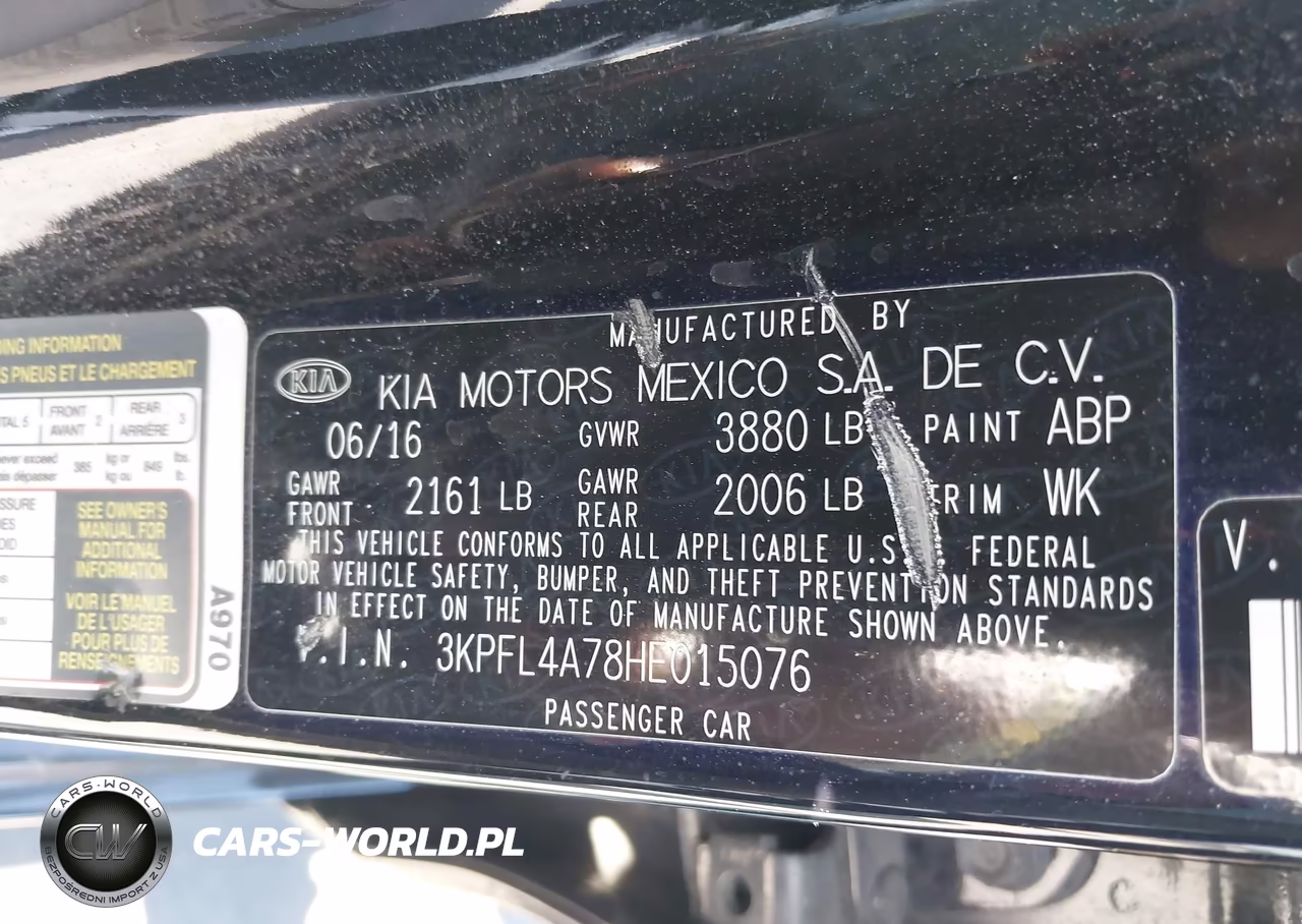 2017 Kia Forte S VIN:3KPFL4A78HE015076 - 9