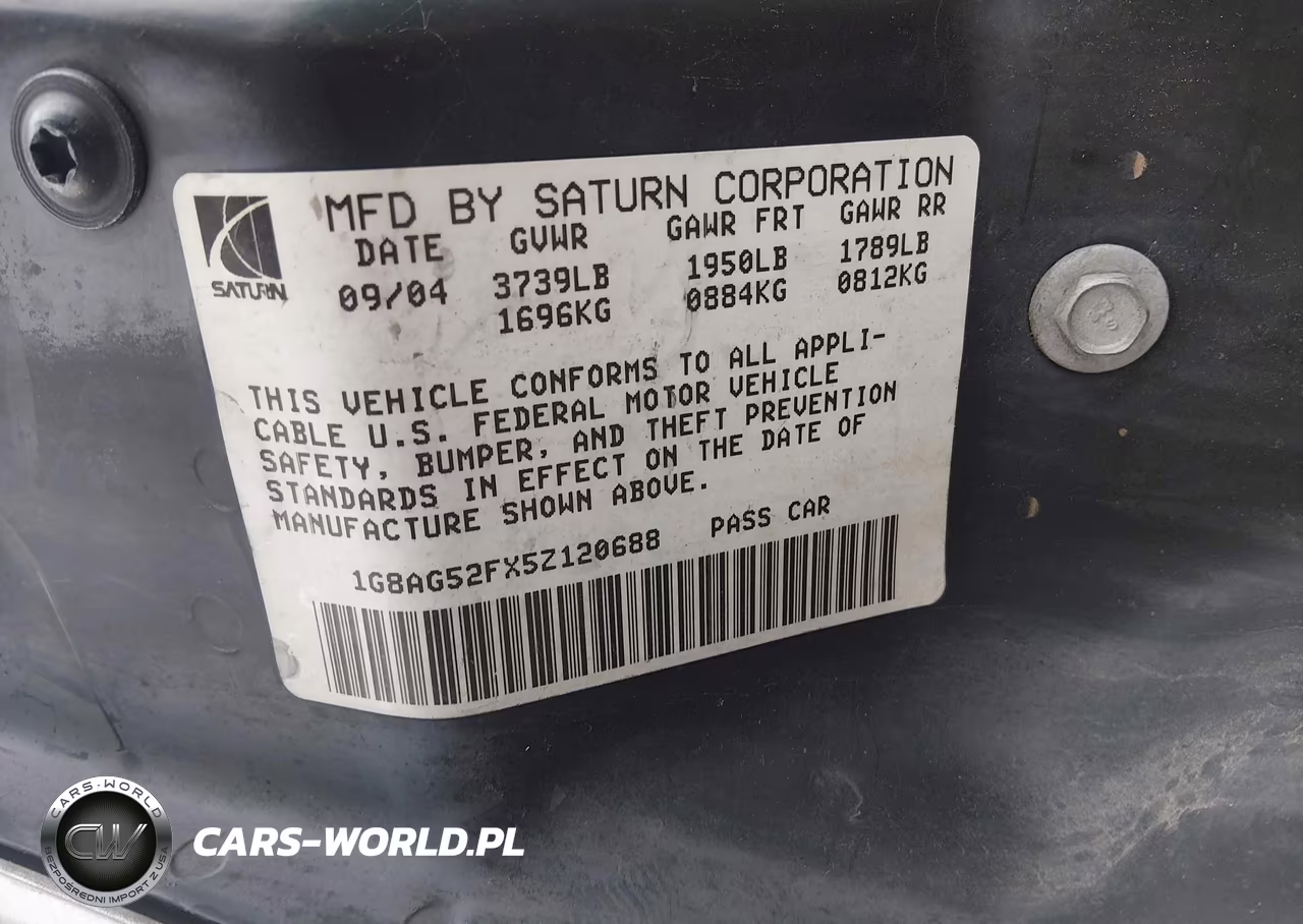 2005 Saturn Ion 1 VIN:1G8AG52FX5Z120688 - 9