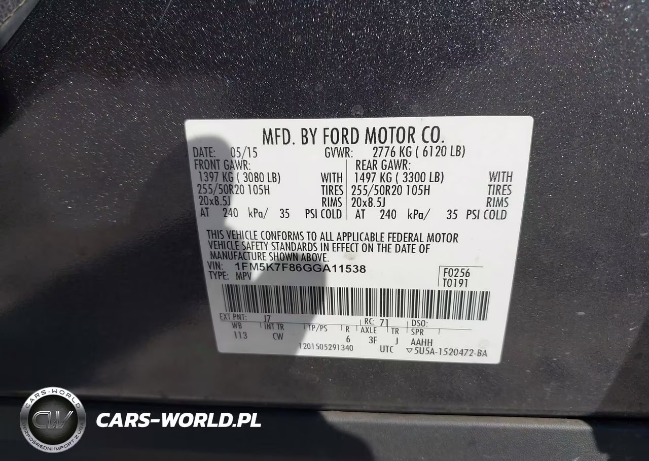 2016 Ford Explorer Limited VIN:1FM5K7F86GGA11538 - 9