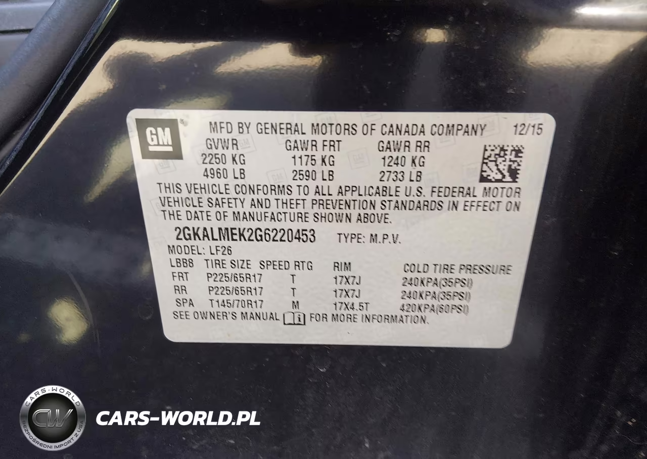 2016 GMC Terrain Sle-1 VIN:2GKALMEK2G6220453 - 9