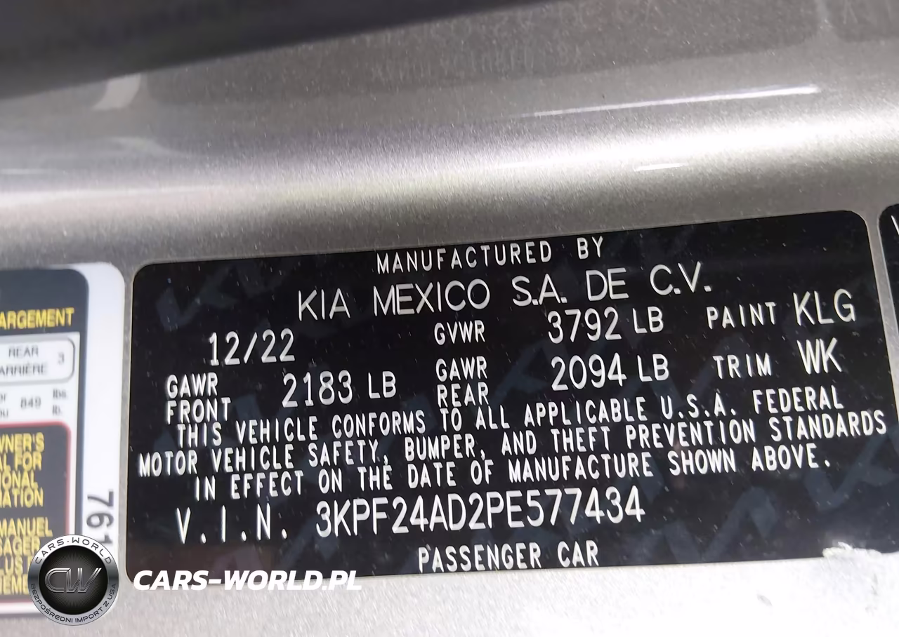 2023 Kia Forte Lxs VIN:3KPF24AD2PE577434 - 9