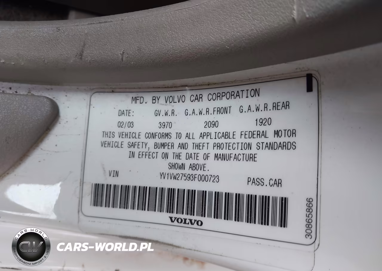 2003 Volvo V40 A VIN:YV1VW27593F000723 - 9