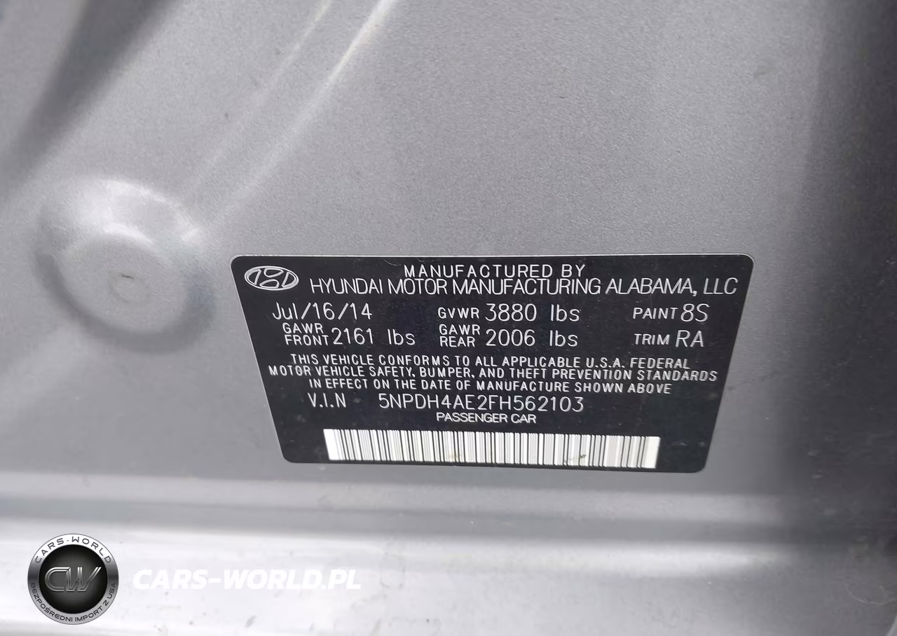 2015 Hyundai Elantra Se VIN:5NPDH4AE2FH562103 - 9