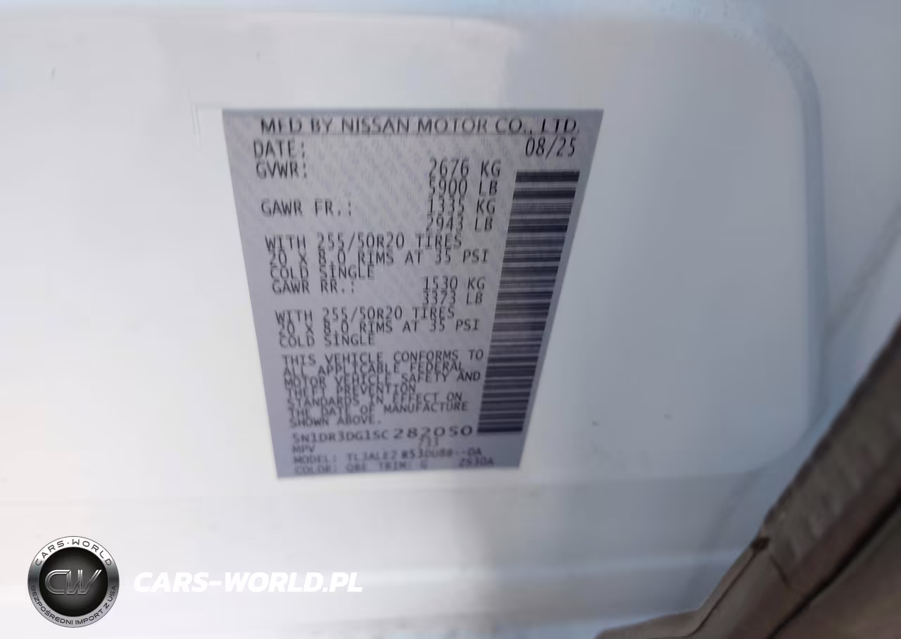 2025 Nissan Pathfinder Platinum Fwd VIN:5N1DR3DG1SC282050 - 9