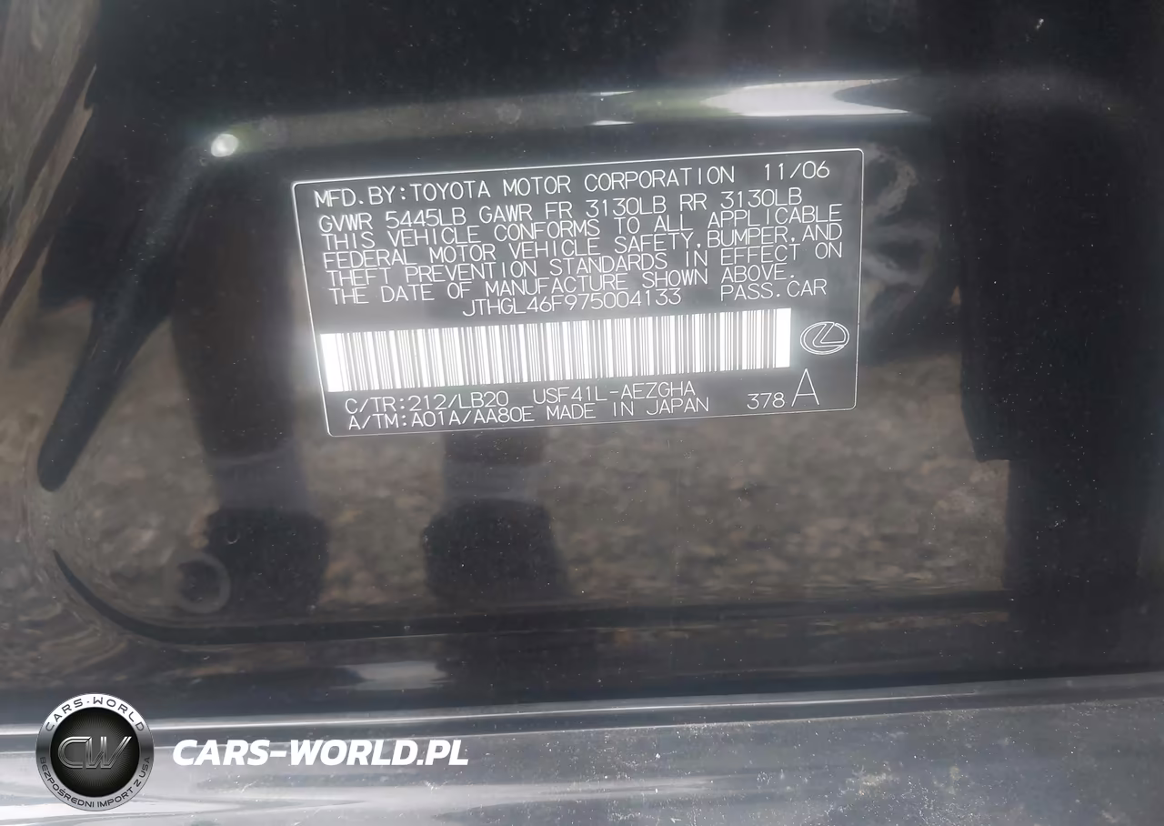 2007 Lexus Ls 460 L VIN:JTHGL46F975004133 - 9