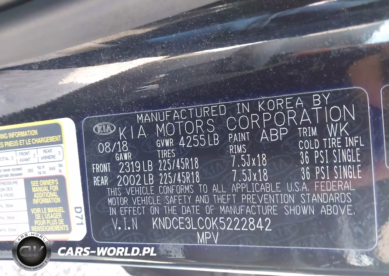 2019 Kia Niro Touring VIN:KNDCE3LC0K5222842 - 9