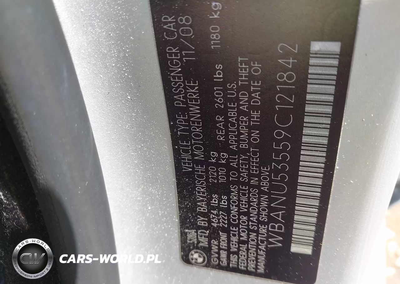 2009 BMW 5 Series 528I VIN:WBANU53559C121842 - 9