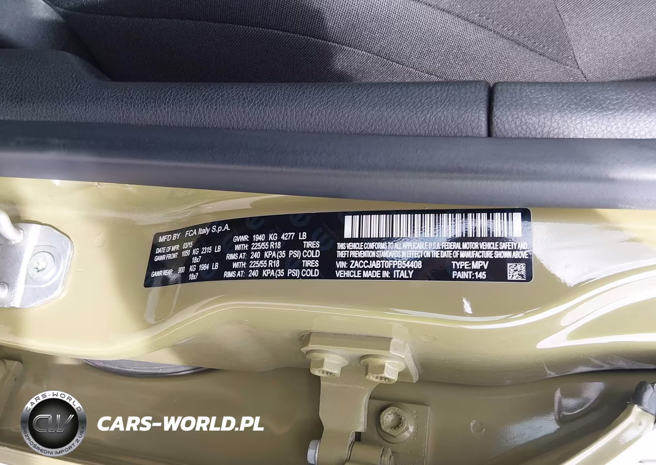 2015 Jeep Renegade Latitude VIN:ZACCJABT0FPB54408 - 9